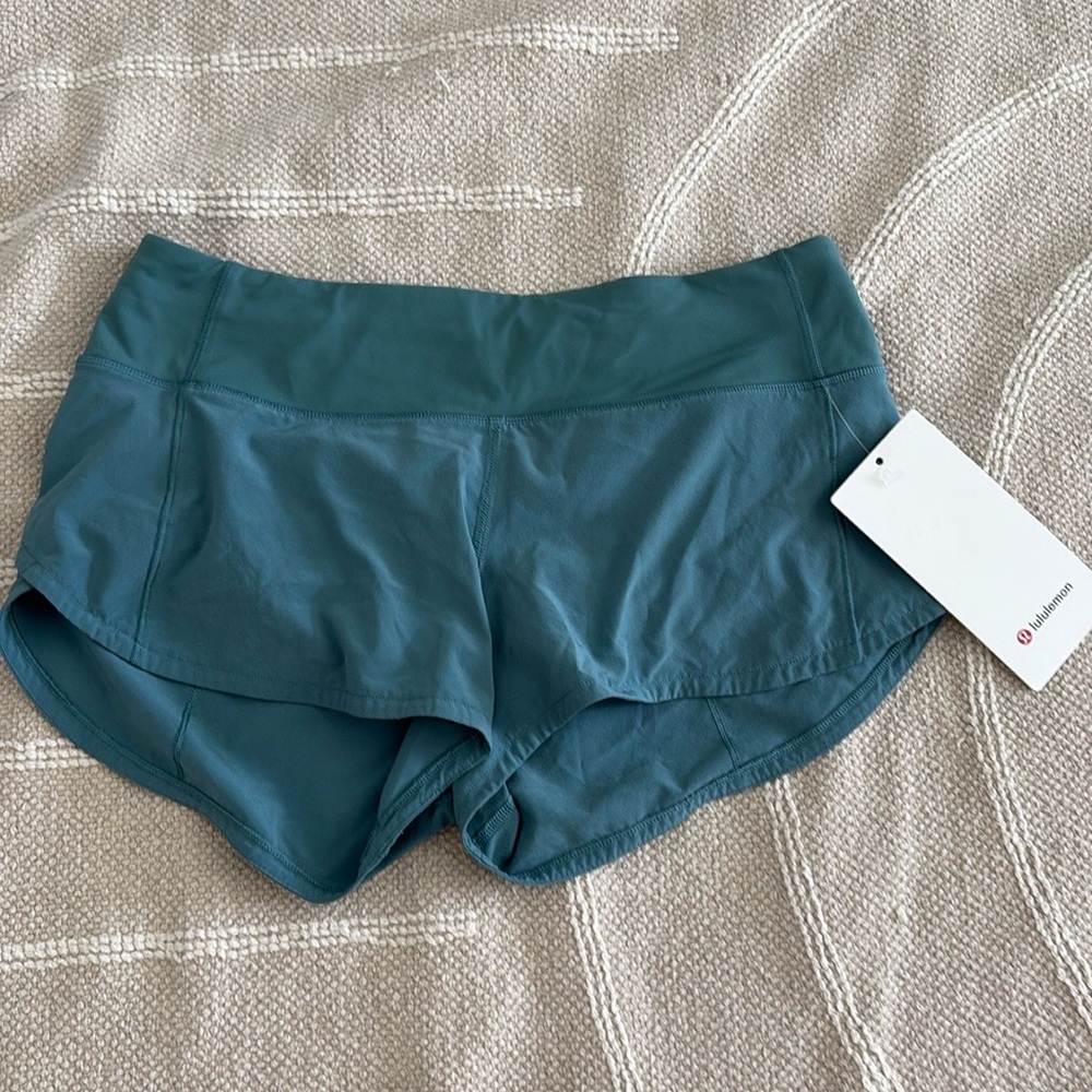 lululemon speed up short 2.5” mermaid ocean blue NWT $78 sold out